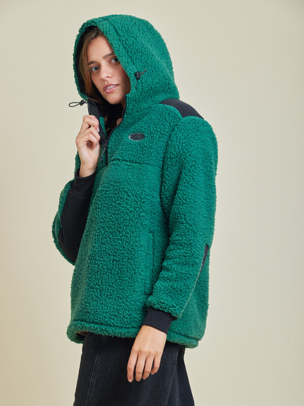 CANGURO S/C ELLES ( SHERPA ) RUSTY Verde