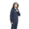 Campera Infantil Umbro C/Capucha Junior Azul Marino - Blanco