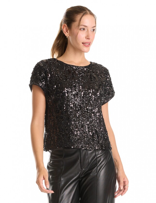 Blusa Noche Lentejuelas NEGRO