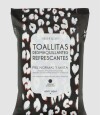 Toallitas humedas desmquillates. pack de 25 unidades Leopardo byn