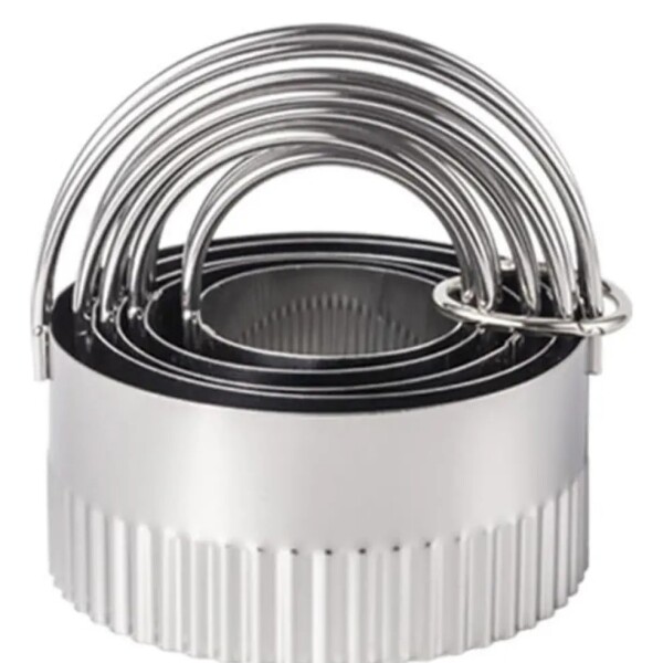 Jgo. de Cortantes borde filo ondas 5 pzas. en acero inox F/DCS-05W Jgo. de Cortantes borde filo ondas 5 pzas. en acero inox F/DCS-05W