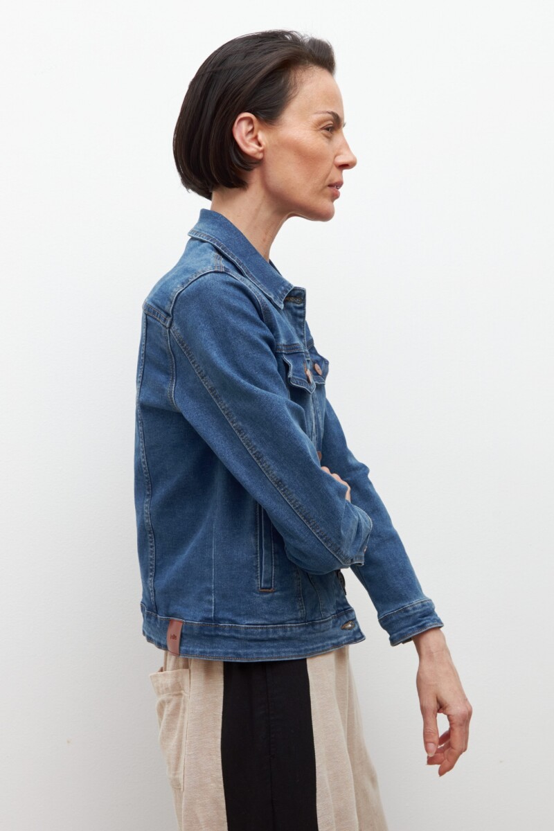 Chaqueta clásica de jean jean medio