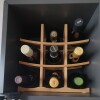 Vinera soporte 9 botellas de vino madera bambú Vinera soporte 9 botellas de vino madera bambú
