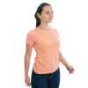 Muvem Ladies Plain Crew Neck T-Shirt Salmon