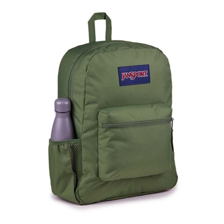 Mochila Escolar Jansport Cross Town Original Unisex Urbana Cargo Green