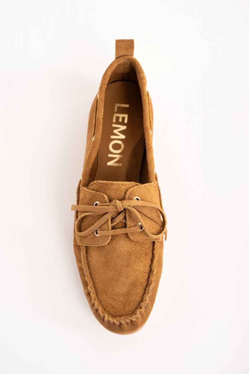 Mocasín Gamuza Camel