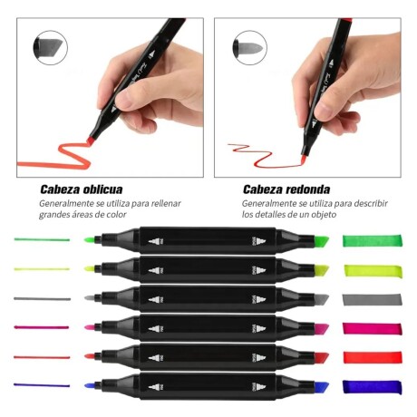 Set De 36 Marcadores Resaltadores Con Doble Punta + Estuche Set De 36 Marcadores Resaltadores Con Doble Punta + Estuche