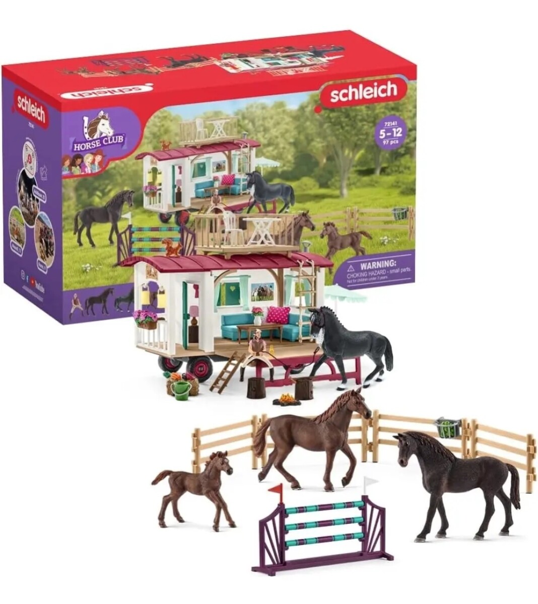 Set Granja De Caballos Shlecih 97 Piezas Juguete Infantil 