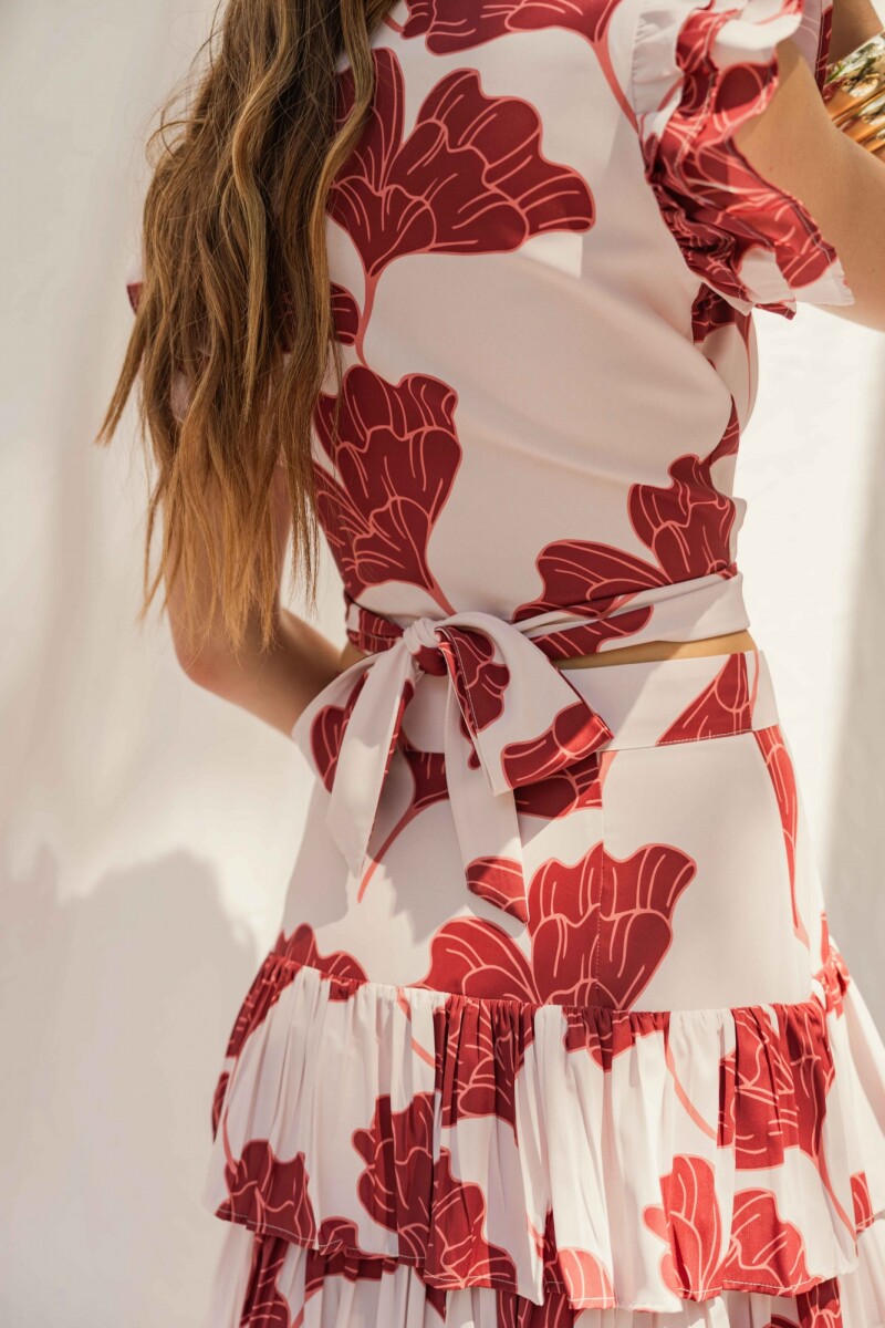 CONJUNTO AUDRINA FLORA CHERRY CONJUNTO AUDRINA FLORA CHERRY