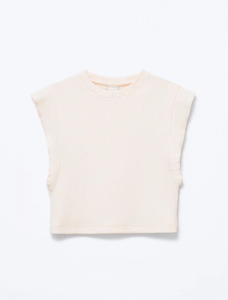 BLUSA INFANTIL MANGA CORTA BLANCO