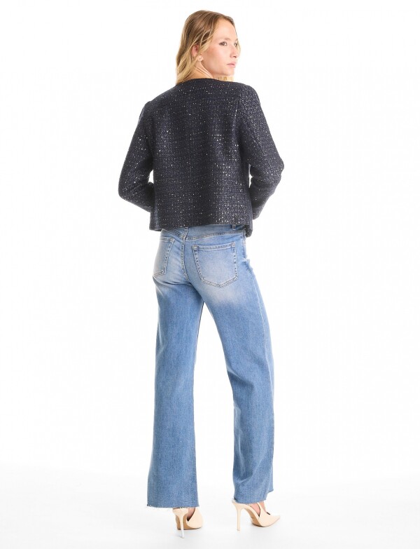 Chaqueta Tweed AZUL