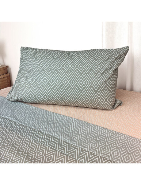 JUEGO DE SABANAS ALGODON 144H TWIN 90x190+30CM ROMBOS BEIGE/GRIS CANNON JUEGO DE SABANAS ALGODON 144H TWIN 90x190+30CM ROMBOS BEIGE/GRIS CANNON