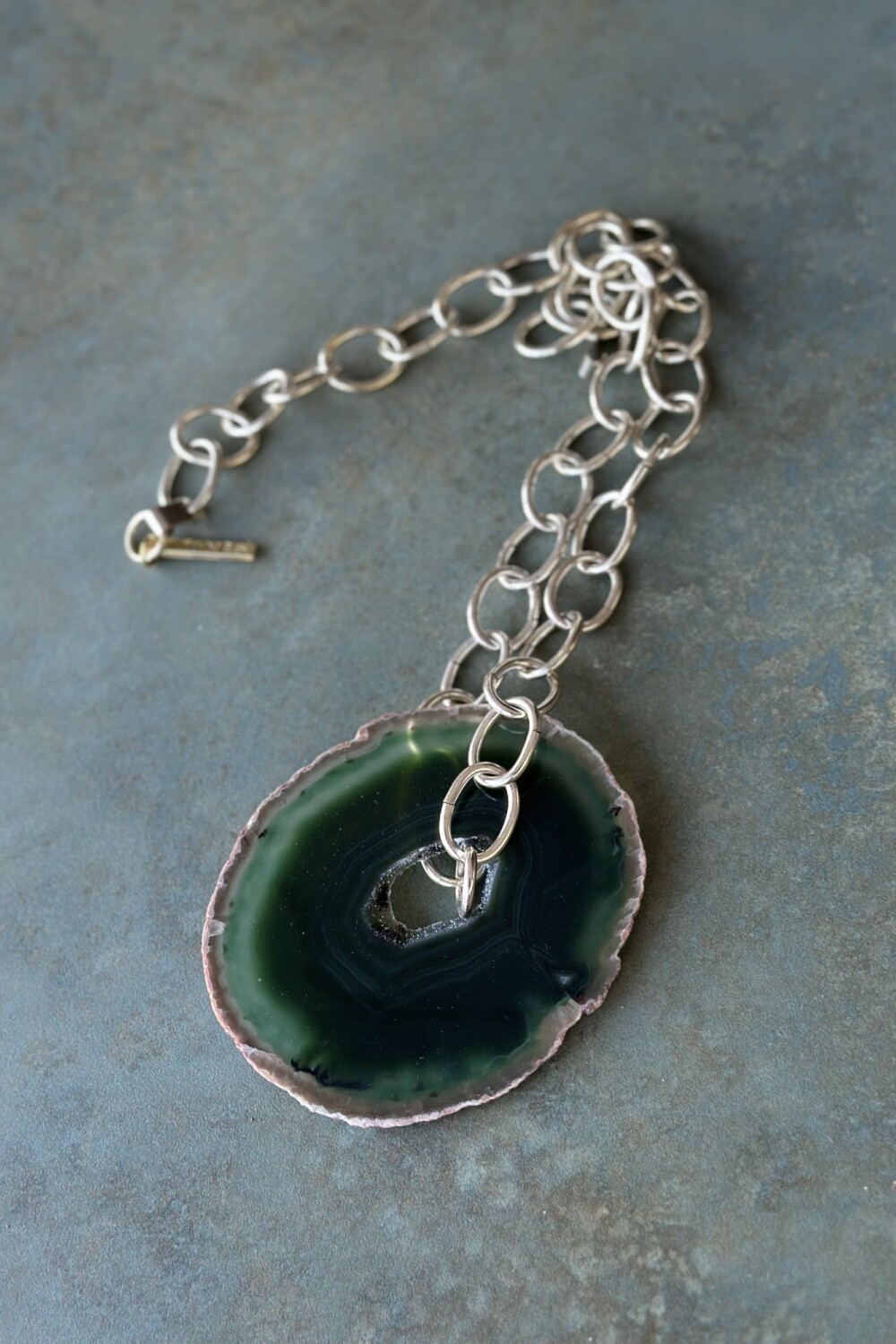 Agata Chain Necklaces Verde