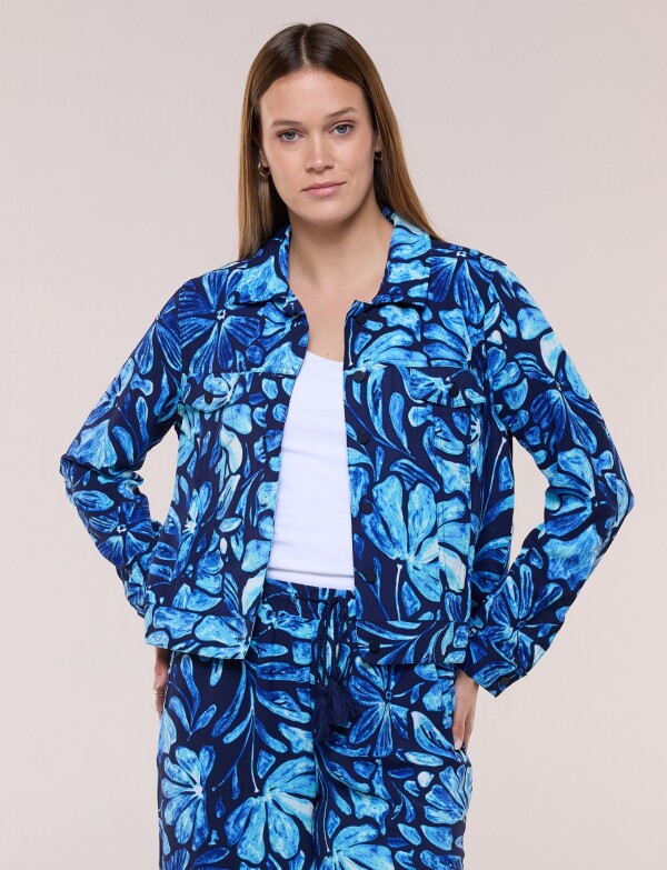 Camperita Liviana Print AZUL/MULTI