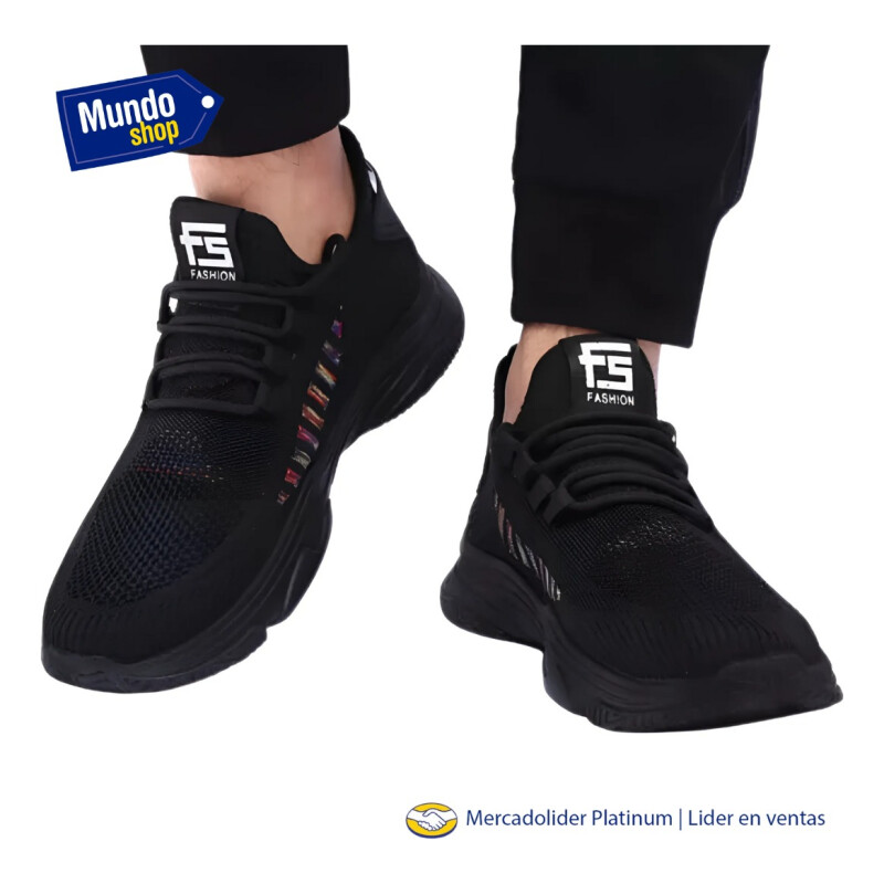 Calzado Deportivo Adulto Running Gran Comodidad Sport Negro