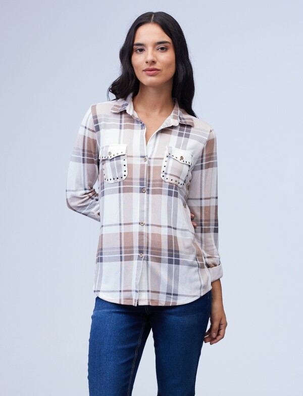 Camisa Soft Cuadrille MULTI/BLANCO