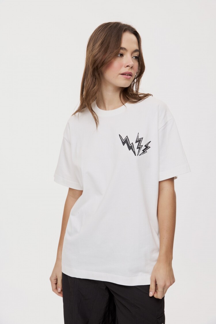 REMERA HUMAN Blanco