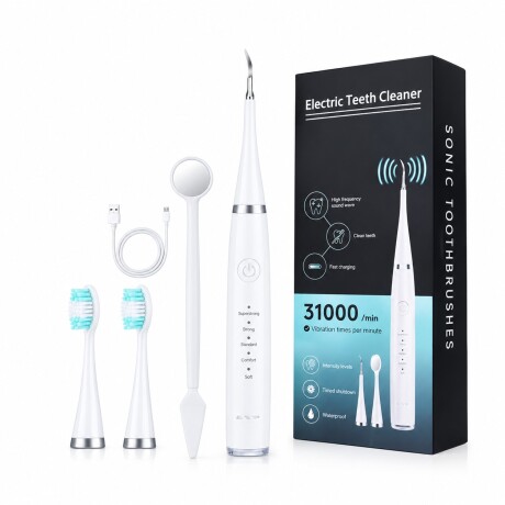 Limpiador Bucal Quita Sarro Recargable USB BLANCO