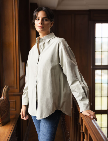 Camisa algodon Athenas verde claro