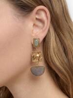 Pendientes Largos Geométricos multicolor