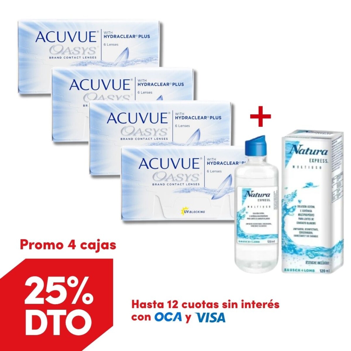 Acuvue Oasys - PROMO 4 Cajas + Renú Natura 