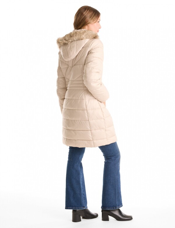 Campera Abrigo Puffe BEIGE