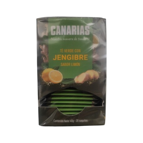Caja X20 Té Verde con Jengibre Sabor Limon Canarias 40GR 001