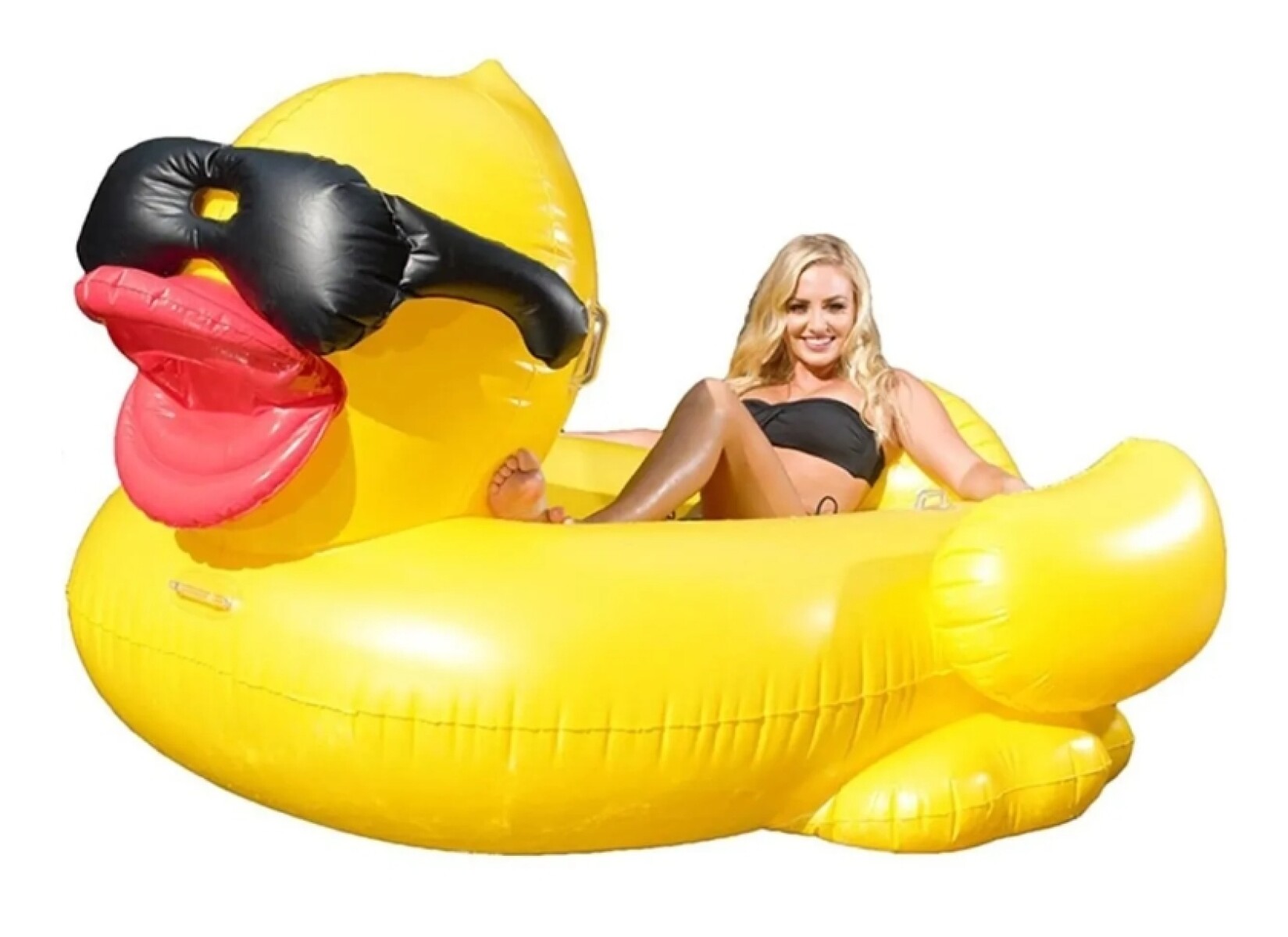 Inflable Flotador Pato Con Lentes Gigante 200cm 