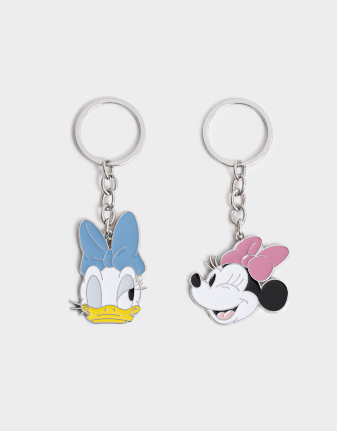 Llavero Set De Llaveros De Minnie Y Daisy Para Compartir - Combinacion Multicolor