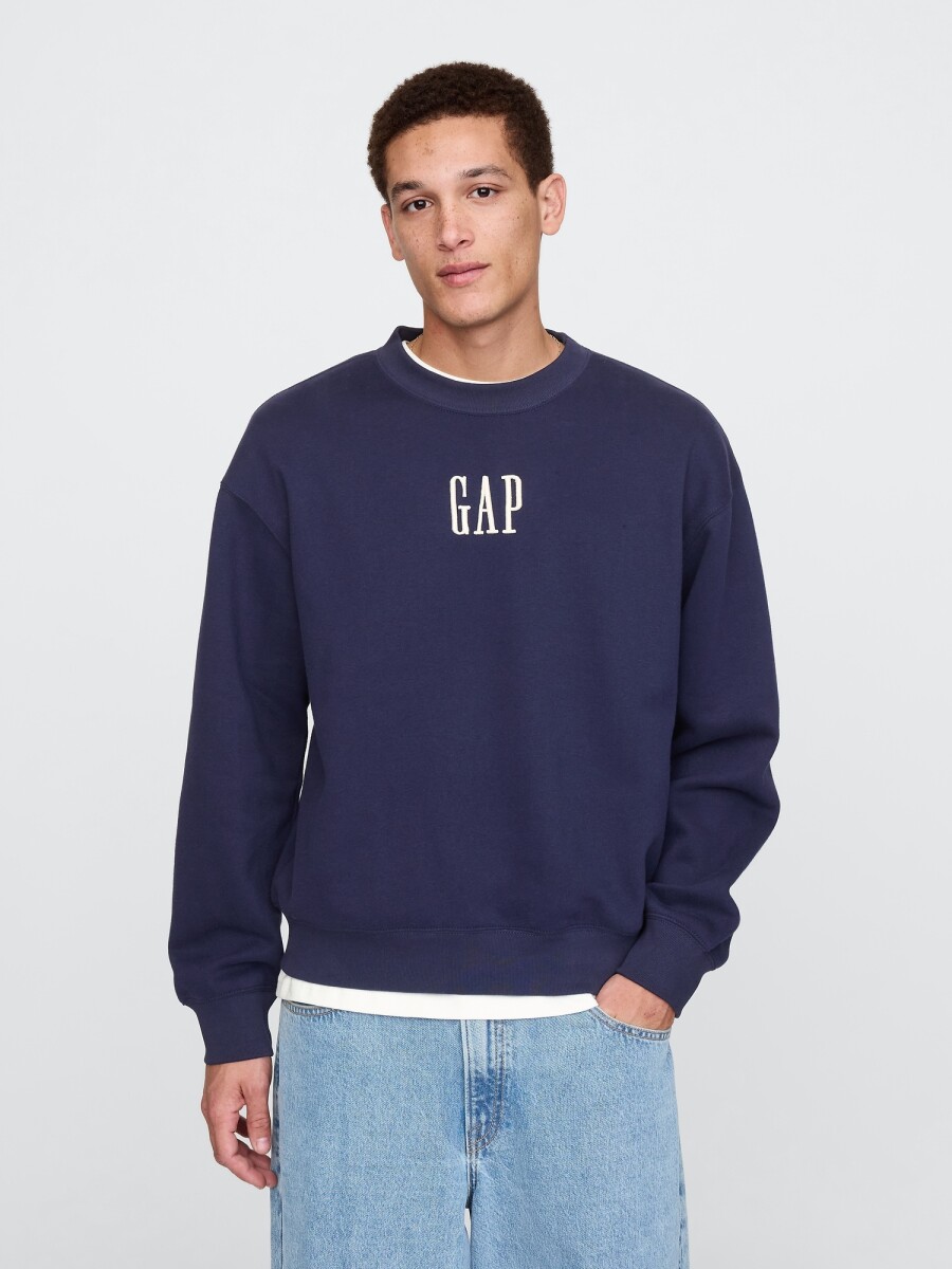Buzo Deportivo Logo Gap Hombre - Navy Uniform 