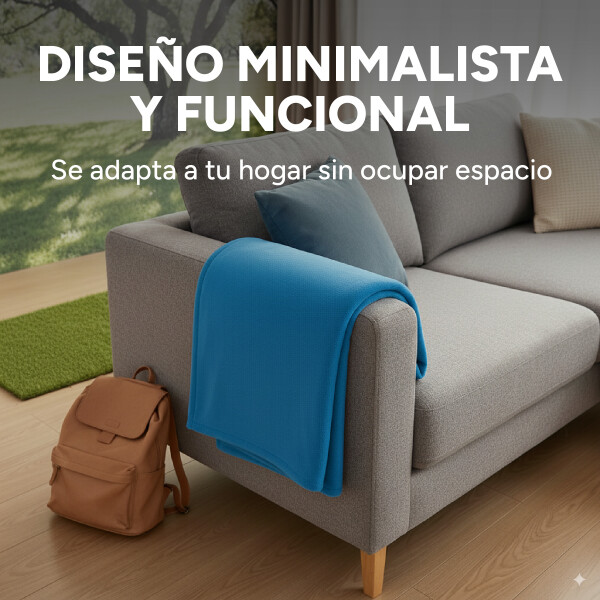 Manta Polar 1 Plaza 180x130Cm Polyester Suave Compacta Color Azul