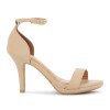 Sandalia Vizzano Mujer Taco 10cm Beige
