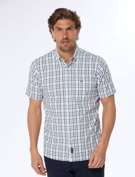 CAMISA SPORT A CUADROS Azul
