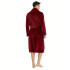Bata de Baño Salida Ducha Tela Sherpa Suave Adulto Unisex Variante Color Bordo