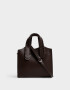 City Cartera City Trenzada - Marron Oscuro