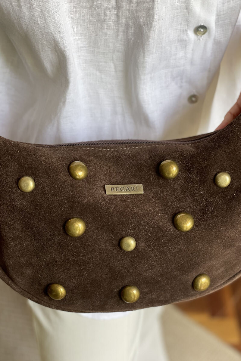 Cartera Milos Chocolate gamuza