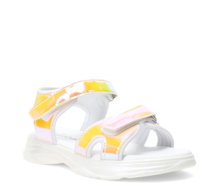 Sandalias de Niña MINI Miss Carol PRAIRE metalizada Rosado