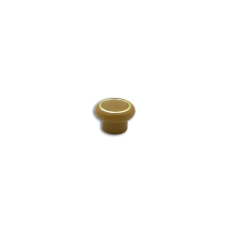 Tirador beige c/anillo dorado 30mm "Gecele" Tirador beige c/anillo dorado 30mm "Gecele"