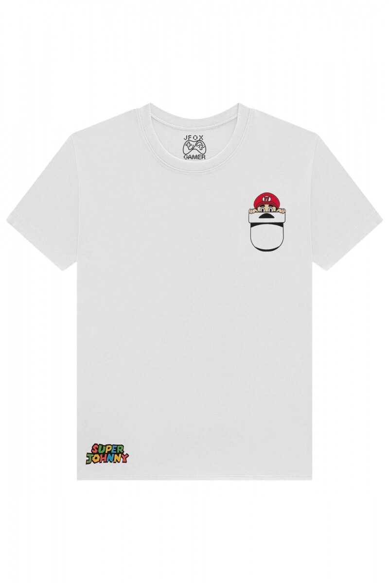 Camiseta Mario Bros - Blanco 