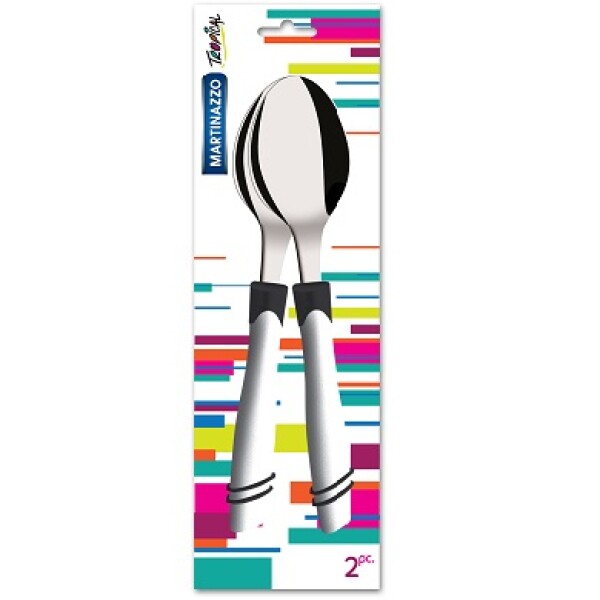 Tropical Set 2 Cucharas Blanco/Negro 22220-65 Tropical Set 2 Cucharas Blanco/Negro 22220-65