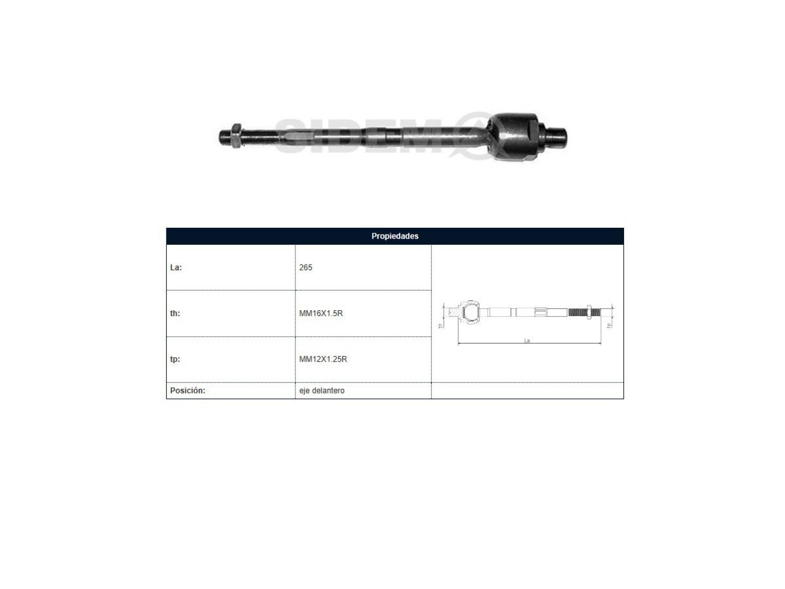 Mate Ford Festiva, Kia Pride 94-05 Der/Izq 