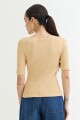 Sweater cuello bote KHAKI