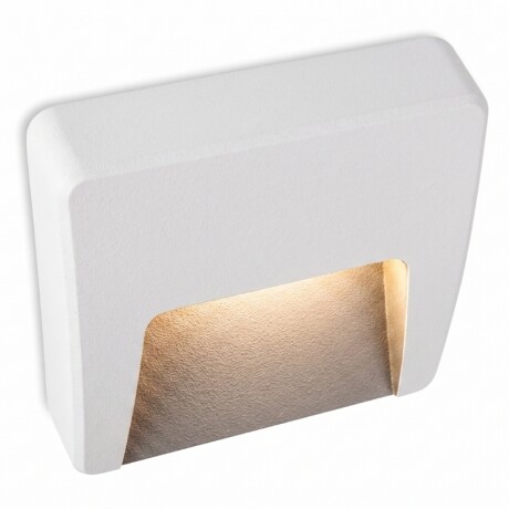 ARTEFACTO EXTERIOR DE PARED CUADRADO MOREIRA 3W Luminaria De Exterior De Pared Cuadrado Moreira 3W Blanco