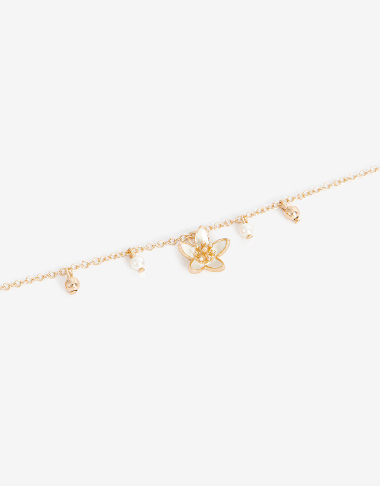Pulseras Flexibles Con Dijes Pulsera Flexible Con Dijes - Dorado
