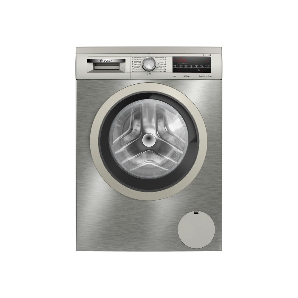 Lavarropas BOSCH Inverter WUU28T6KES 9 KG ACERO INOXIDABLE gris