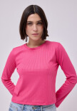 Remera Flora Fucsia