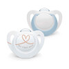 Chupetes de Silicona Star Celeste 0–2 Meses x2 – NUK Chupetes de Silicona Star Celeste 0–2 Meses x2 – NUK