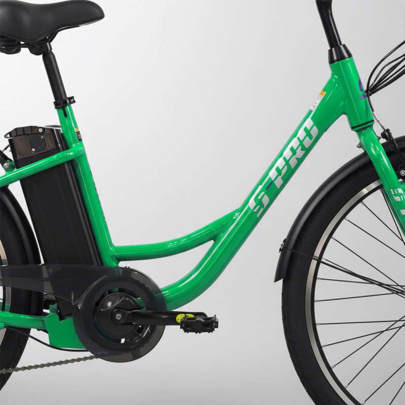 Bicicleta Eléctrica Urbana E-strada Rodado 26 X 1.95 Ltc - Verde Claro Bicicleta Eléctrica Urbana E-strada Rodado 26 X 1.95 Ltc - Verde Claro