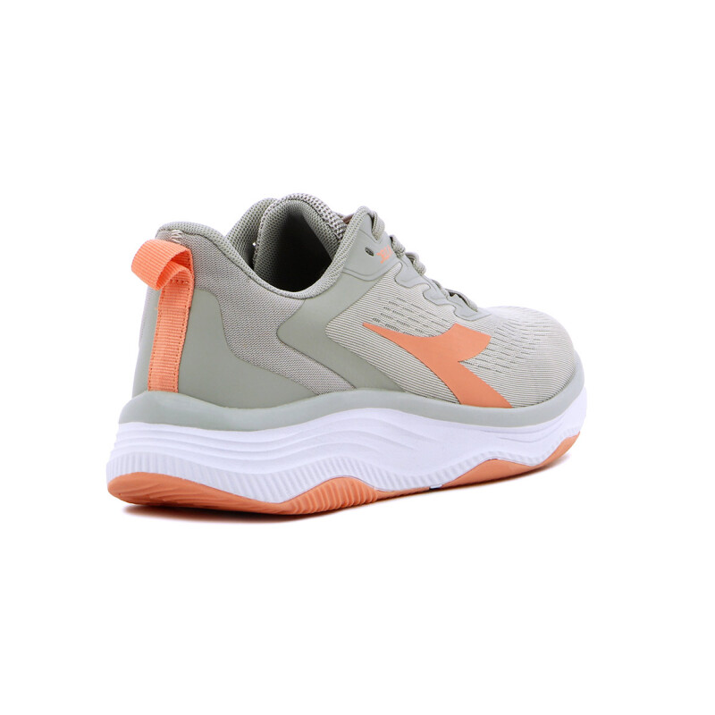 Diadora Delta Calzado Running Mujer - Grey/coral Gris-coral