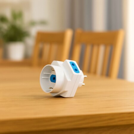 ADAPTADOR DERIVADO 1 SCHUKO 2 MODULAR Blanco